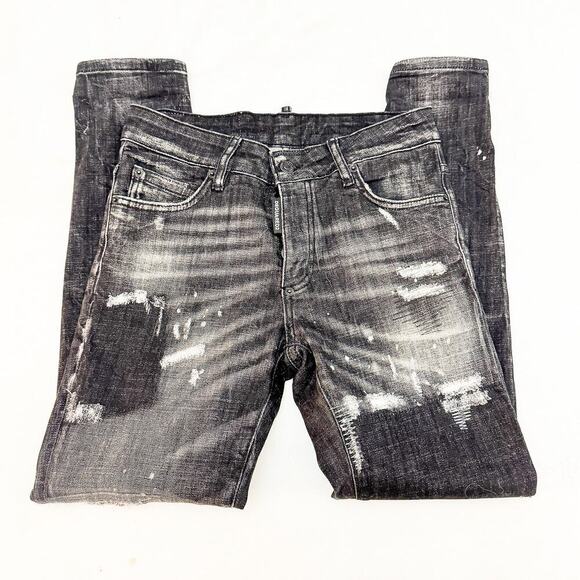 DSQUARED2 Tidy Biker Jean Slim Fit Men's Denim Jeans Size 36 Italy - Picture 4 of 11